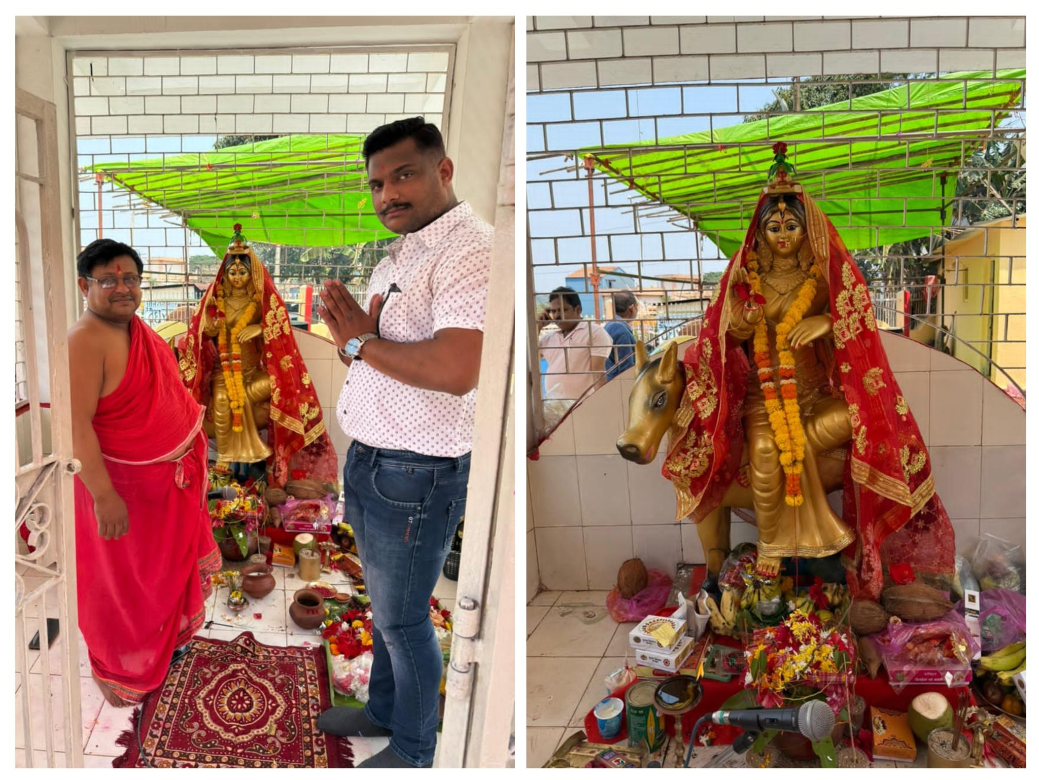 *शीतला माता मंदिर, किरंदुल वार्ड क्र. 9 में नई प्रतिमा का भव्य स्थापना समारोह! चंदू बघेल के दान से स्थापित हुई नई शीतला माता प्रतिमा, गौ माता द्वारा खंडित पुरानी मूर्ति के बाद नया स्वरूप मिला*