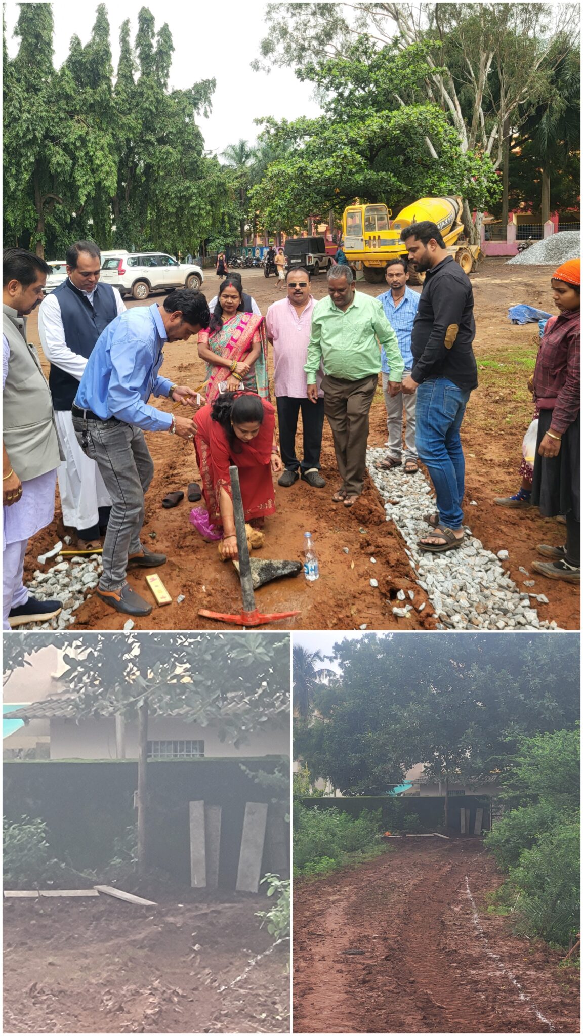 *किरंदुल वार्ड-15 में 10 साल से ज्यादा पुरानी मांग पूरी: बच्चों के स्कूल मार्ग पर सीसी सड़क का भूमि पूजन*
