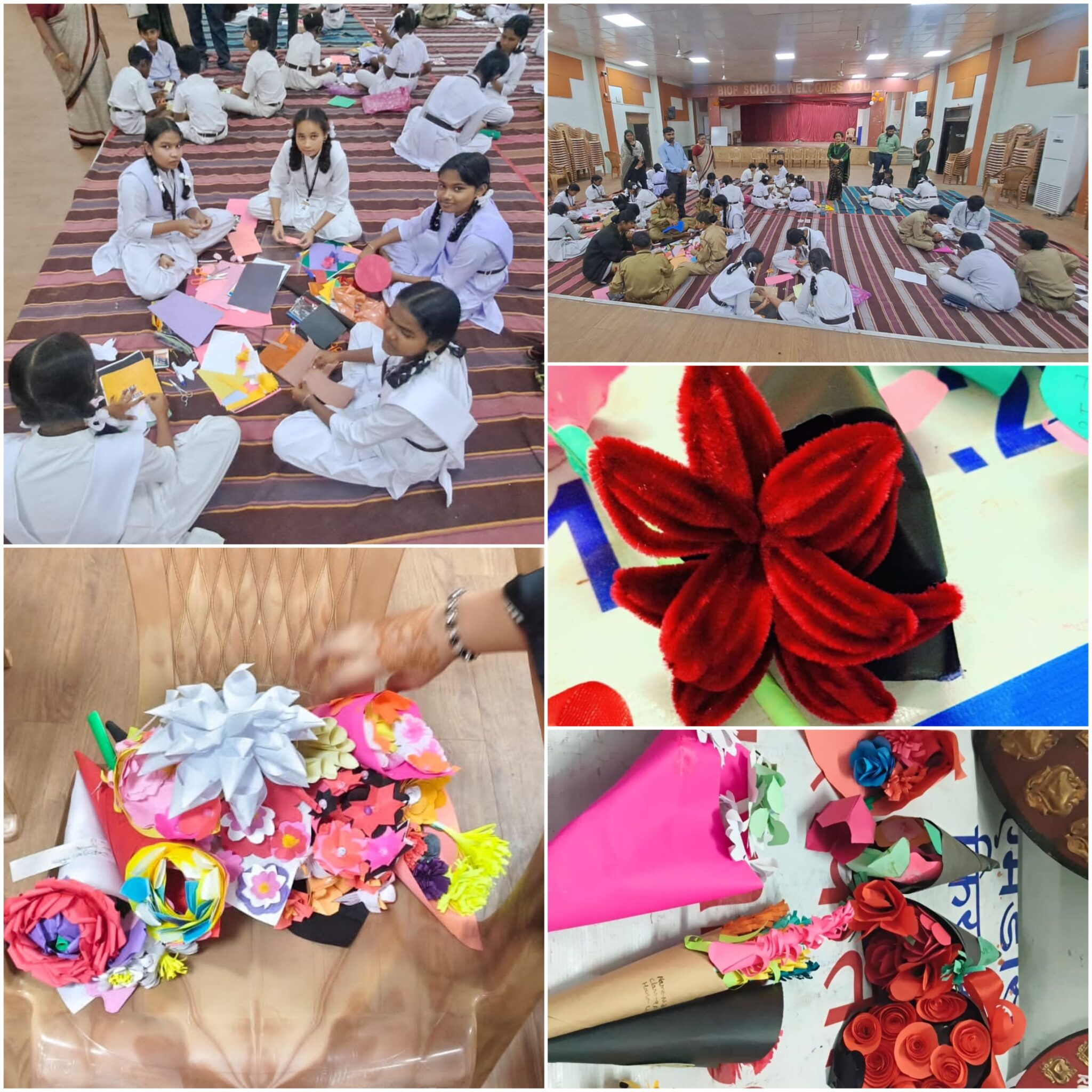 किरंदुल, 19 अगस्त 2026 – B.I.O.P. सीनियर सेकेंडरी स्कूल, किरंदुल में दिनांक 19.08.2026 पुष्प निर्माण प्रतियोगिता एवं हिंदी सुलेख प्रतियोगिता का आयोजन किया गया।