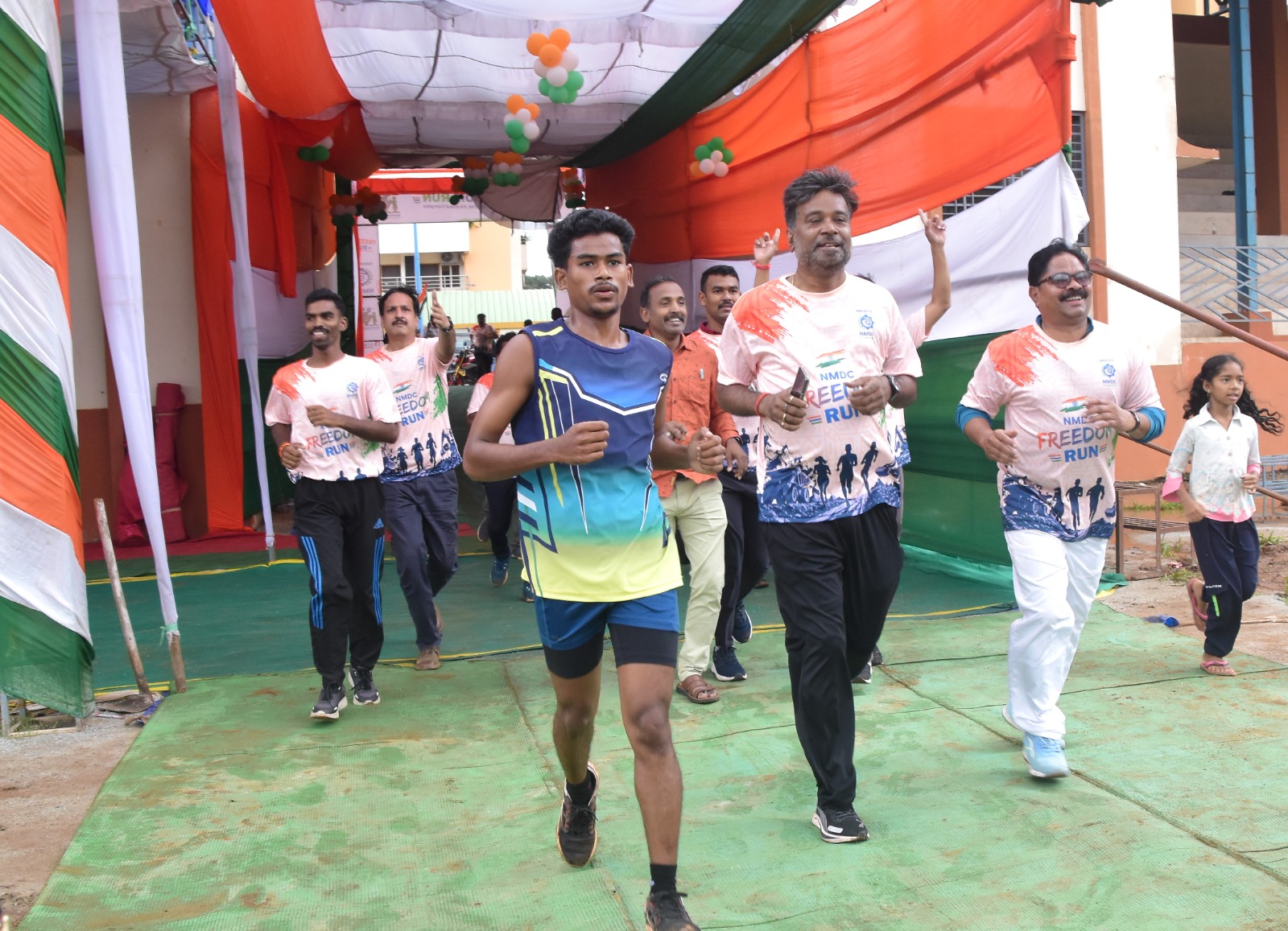 *एनमडीसी किरंदुल ने किया स्‍वतंत्रता दौड़ का आयोजन*
